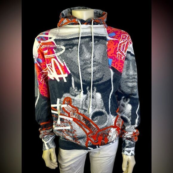 RARE!!! Limited Edition Posta Boys/Diplmats Collaboration Graffic L/S Hoodie Lg - Picture 1 of 6